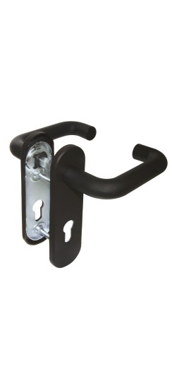 Ручка Fuaro (Фуаро) дверная FP.DH172.0433 NE (DH-0433 NE) (9x130) с пружиной BL-24 черный