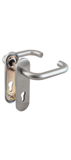 Ручка Fuaro (Фуаро) дверная FP.DH72.0433 SS 304 (DH-0433 SS 304) с пружиной,нержавейка 304, квадрат 9x140 мм