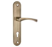 Ручка на планке HANDLE90.CRONA.04-85 (P90 8504 CRONA) AB бронза