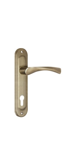 Ручка Punto (Пунто) на планке HANDLE90.CRONA.18-85 (P90 8518 CRONA) AB бронза Ручка Punto (Пунто) на планке HANDLE90.CRONA.18-85 (P90 8518 CRONA) AB бронза
