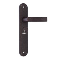 Ручка дверная для ЗВ9 902 НР 0501 (плоская) с пружиной медн.антик