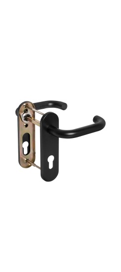Ручка Fuaro (Фуаро) дверная FP.DH72.0433 SS 201 BLACK с пружиной, нержавейка 201, черный, квадрат 9x140 мм Ручка Fuaro (Фуаро) дверная FP.DH72.0433 SS 201 BLACK с пружиной, нержавейка 201, черный, квадрат 9x140 мм