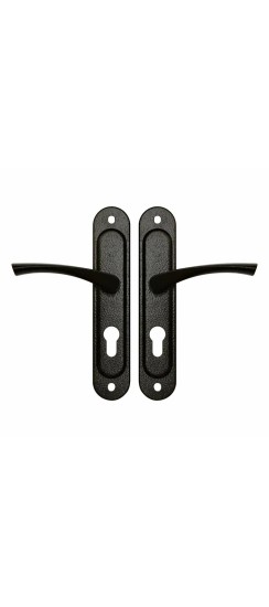 Ручка дверная Zenit (Зенит) на планке РФ1-55.17 (черный)