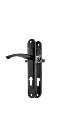 Ручка дверная Absolyute (Абсолют) на планке РФ1-85/07А (черный)