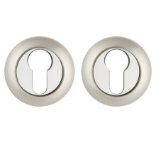 Накладка под цилиндр Ajax ET.R.JR54 (ET JR) SN/CP-3 матовый никель/хром