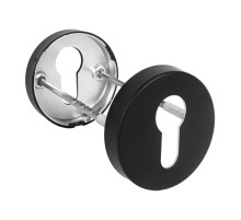 Накладка Fuaro  под цилиндр ET.R.DSS201-02 (DSS-02-ET) (INOX 201) BLACK