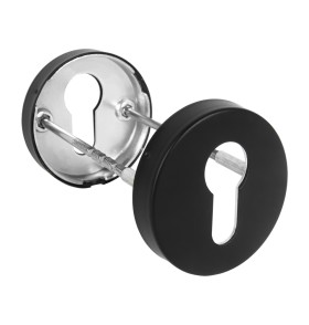 Накладка Fuaro  под цилиндр ET.R.DSS201-02 (DSS-02-ET) (INOX 201) BLACK