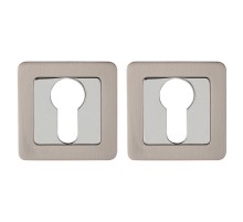 Накладка Punto  под цилиндр ET.K.QR52 (ET QR) SN/CP-3 матовый никель/хром