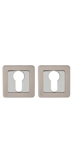 Накладка Punto (Пунто) под цилиндр ET.K.QR52 (ET QR) SN/CP-3 матовый никель/хром Накладка Punto (Пунто) под цилиндр ET.K.QR52 (ET QR) SN/CP-3 матовый никель/хром
