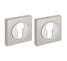 Накладка Fuaro  под цилиндр ET.K.KM52 (ET KM) SN/CP-3 матовый никель/хром