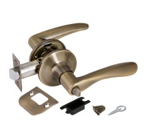 Ручка защелка Punto DK620 AB-BK (6020 AB-B) (фик.) бронза