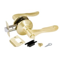 Ручка защелка PuntoDK630 SB-BK (6030 SB-B) (фик.) мат. золото