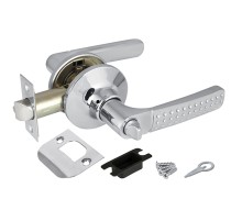 Ручка защелка Punto DK626 CP-BK (6026 CP-B) (фик.) хром