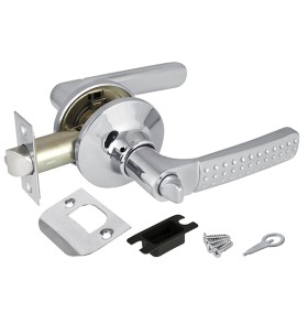 Ручка защелка Punto DK626 CP-BK (6026 CP-B) (фик.) хром