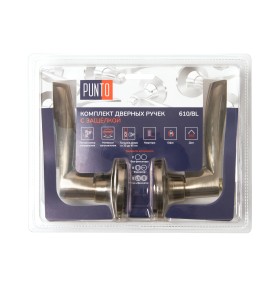Ручка защелка Punto DK610/BL AB-ET (кл./фик.) бронза