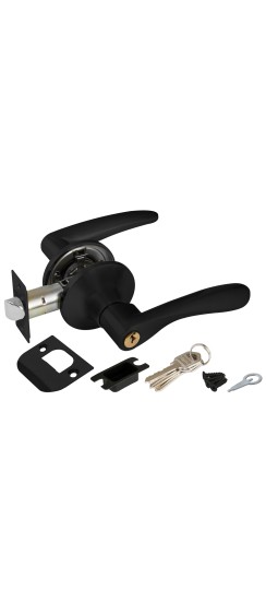 Ручка защелка Punto DK620 BL-ET (6020 BL-E) (кл./фик.) черный Ручка защелка Punto DK620 BL-ET (6020 BL-E) (кл./фик.) черный
