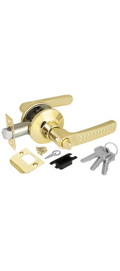 Ручка защелка Punto DK626 PB-ET (6026 PB-E) (кл./фик.) золото