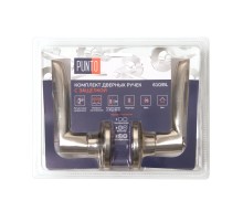 Ручка защелка Punto DK610/BL SN-ET (кл./фик.) мат.никель