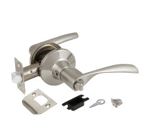 Ручка защелка  Ajax DK610 SN-BK (6010 SN-B) (фик.) мат. никель