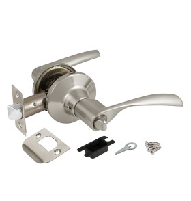 Ручка защелка  Ajax DK610 SN-BK (6010 SN-B) (фик.) мат. никель