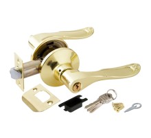 Ручка защелка PuntoDK630 PB-ET (6030 PB-E) (кл./фик.) золото
