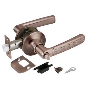 Ручка защелка Punto DK626 AC-BK (6026 AC-B) (фик.) медь