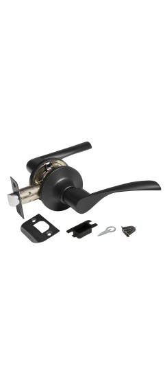 Ручка Ajax (Аякс) защелка DK610 BL-PS (6010 BL-P) (без фик.) черный