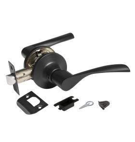 Ручка защелка  Ajax DK610 BL-PS (6010 BL-P) (без фик.) черный