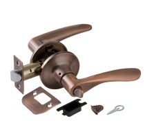 Ручка защелка Punto DK620 AC-BK (6020 AC-B) (фик.) медь
