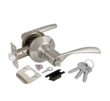 Ручка защелка  Ajax DK610 SN-ET (6010 SN-E) (кл./фик.) мат. никель
