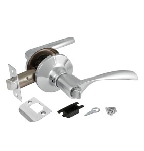 Ручка защелка  Ajax DK610 CP-BK (6010 CP-B) (фик.) хром