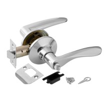 Ручка защелка Punto DK620 CP-BK (6020 CP-B) (фик.) хром