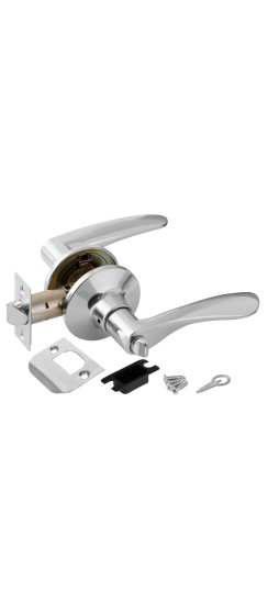 Ручка защелка Punto DK620 CP-BK (6020 CP-B) (фик.) хром