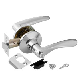 Ручка защелка Punto DK620 CP-BK (6020 CP-B) (фик.) хром