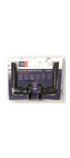 Ручка защелка Punto DK610/BL BL-BK (фик.) черный Ручка защелка Punto DK610/BL BL-BK (фик.) черный