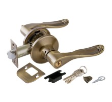 Ручка защелка Punto DK630 AB-ET (6030 AB-E) (кл./фик.) бронза