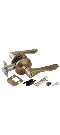 Ручка защелка Punto DK630 AB-ET (6030 AB-E) (кл./фик.) бронза