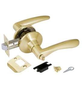 Ручка защелка Punto DK620 SB-BK (6020 SB-B) (фик.) мат. золото