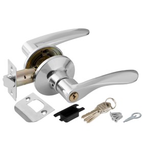 Ручка защелка Punto DK620 CP-ET (6020 CP-E) (кл./фик.) хром