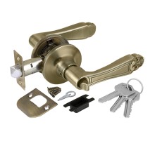 Ручка защелка Punto DK637 AB-ET (6037 AB-E) (кл./фик.) бронза