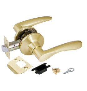 Ручка защелка Punto DK620 SB-PS (6020 SB-P) (без фик.) мат. золото