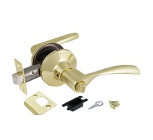 Ручка защелка  Ajax DK610 PB-BK (6010 PB-B) (фик.) золото