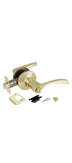 Ручка Ajax (Аякс) защелка DK610 PB-BK (6010 PB-B) (фик.) золото