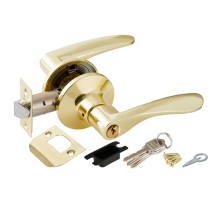 Ручка защелка Punto DK620 PB-ET (6020 PB-E) (кл./фик.) золото