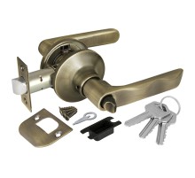 Ручка защелка Punto DK624 AB-ET (6024 AB-E) (кл./фик.) бронза