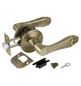 Ручка защелка Punto DK637 AB-PS (6037 AB-P) (без фик.) бронза