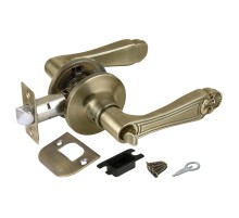 Ручка защелка Punto DK637 AB-BK (6037 AB-B) (фик.) бронза