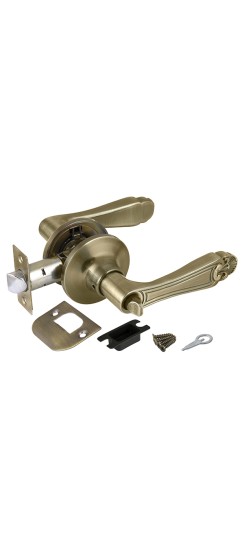 Ручка защелка Punto DK637 AB-BK (6037 AB-B) (фик.) бронза Ручка защелка Punto DK637 AB-BK (6037 AB-B) (фик.) бронза