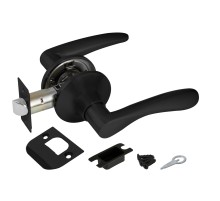 Ручка защелка Punto DK620 BL-PS (6020 BL-P) (без фик.) черный