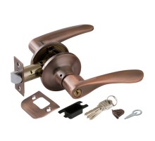 Ручка защелка Punto DK620 AC-ET (6020 AC-E) (кл./фик.) медь